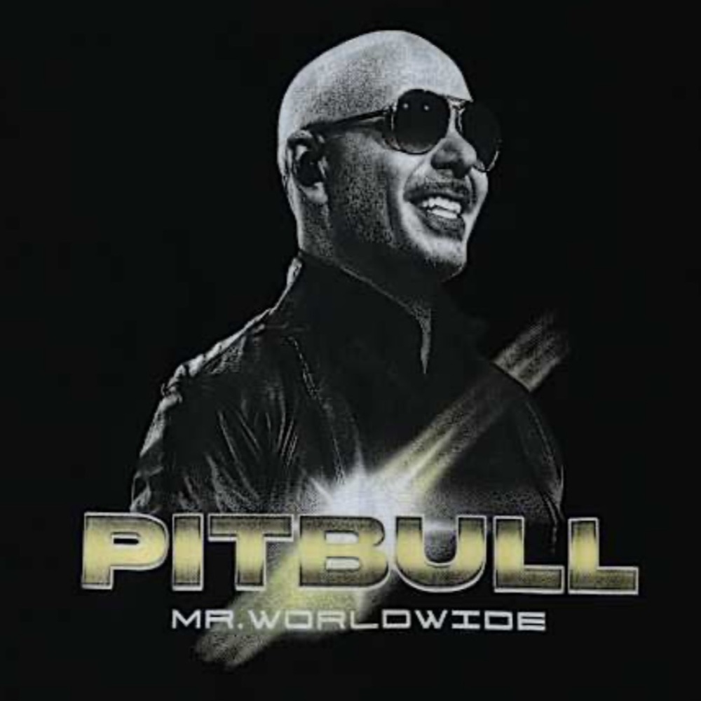Pitbull Mr. Worldwide Graphic Tee Large